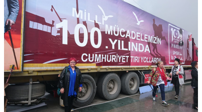 Cumhuriyet Tırı Gebze'ye geliyor
