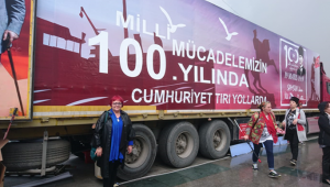Cumhuriyet Tırı Gebze'ye geliyor