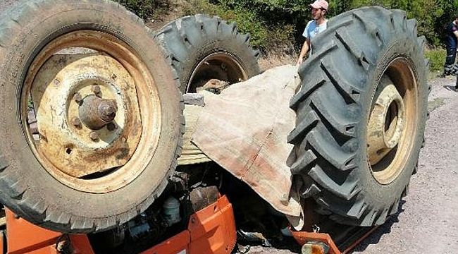 Denizli'de traktörün altında kaldı