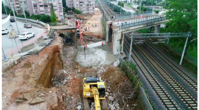 Kuruçeşme tramvay hattında yeni menfezin inşasına başlandı