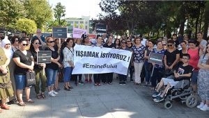 Gebzeli kadınlar Emine Bulut için toplandı