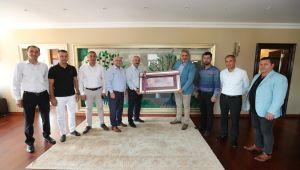 Başkan Büyükgöz ASKF Başkanı Aydın’ı ağırladı