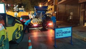 Büyükşehir İzmit merkezde gece mesaisinde