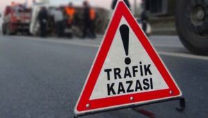 Yoldan çıkarak caddeye uçtu