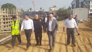 Bıyık, emniyet binası inşaatını inceledi