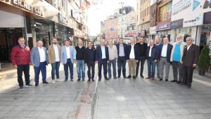 Büyükgöz çarşı esnafı ile buluştu