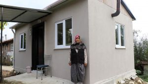 Cadiye teyze kış öncesi yeni evine kavuştu