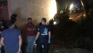 Çöken istinat duvarının altında can verdi!