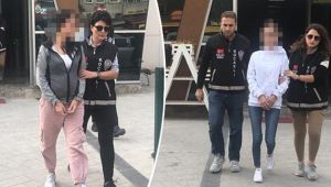 Gelin ve görümce fuhuş yaptırırken yakalandı