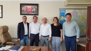 Meslektaşlarından, Özkan'a ziyaret