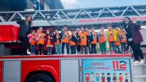 Minik itfaiyeciler göreve hazır