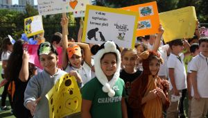 Öğrencilerden hayvan dostları için anlamlı proje