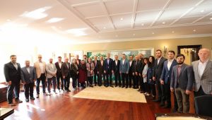 Büyükgöz, Kandemir'i makamında ağırladı