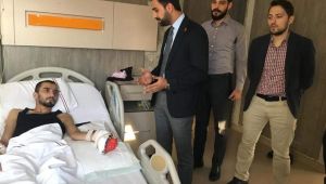 Meclis üyelerinden gaziye ziyaret