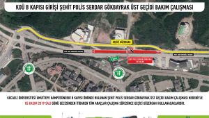 Umuttepe yoluna geçici güzergâh