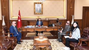 6 Nokta Körler Derneği'nden Vali Aksoy'a ziyaret