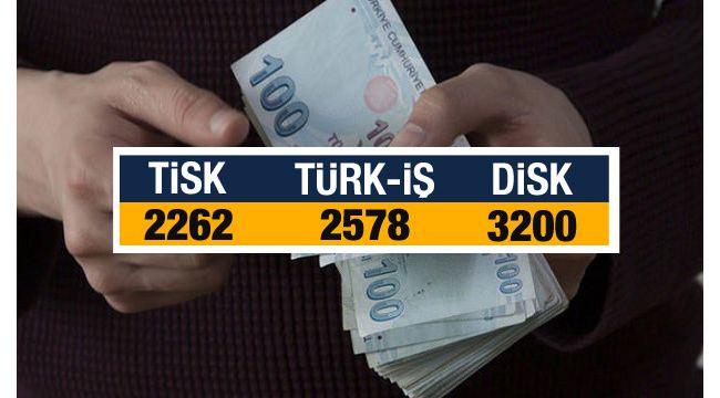 Asgari ücrette işçinin istediği, işverenin verdiği rakam