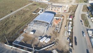 Gebze’ye yapılan spor kompleksi yükseliyor