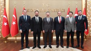 İş adamlarından Vali Aksoy'a ziyaret