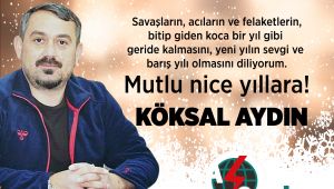 Köksal Aydın 2020 yılını kutladı