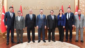 Sendika üyelerinde Vali Aksoy'a ziyaret