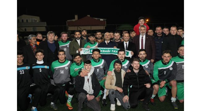 Büyükgöz Beylikbağıspor’un antrenmanına katıldı