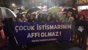 Çocuk istismarını protesto ettiler