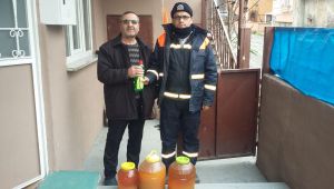 Gebze’de atık yağlar evlerden toplanıyor