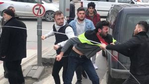 Gebze'de yol vermeme kavgası