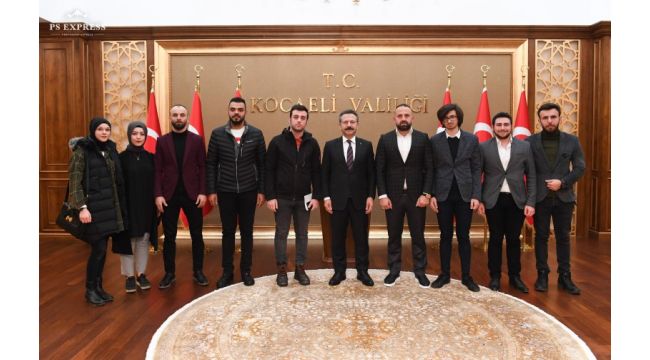 Gebze'nin Trabzonlu gençleri Vali Aksoy'a konuk oldu