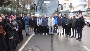 Muzaffer Bıyık ve eşi birlikte uğurladı