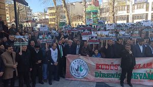 Sözde barış planına tepki; “Kudüs’ü savunmak İslam’ı savunmaktır” 