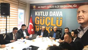 AK Parti Gebze meclis öncesi bir araya geldi