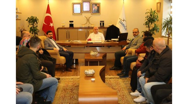 Bıyık, yanan AVM'nin mağdur olan esnaflarını ağırladı