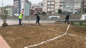 Derince D-100 yol kenarına çevre düzenlemesi