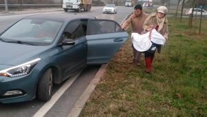 Hasta bebeğin imdadına Büyükşehir Zabıtası yetişti