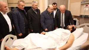 Muzaffer Bıyık'tan, Taştepe'ye geçmiş olsun ziyareti