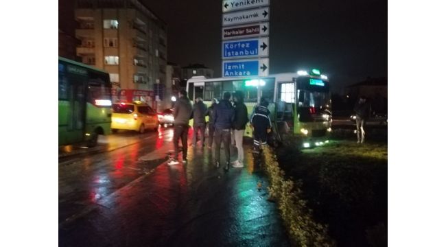 TIR ile yolcu otobüsü çarpıştı!