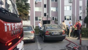 7 katlı binada çıkan yangın paniğe neden oldu