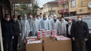 Aktaş ve ekibi Darıca'da maske dağıtıp uyardı