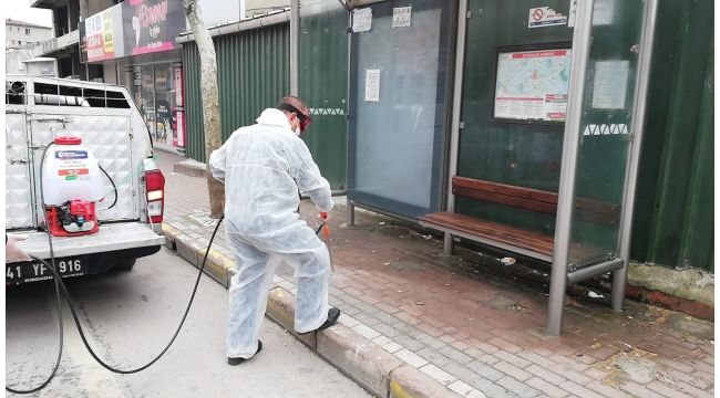 Dilovası’nda korona virüse karşı mücadele sürüyor