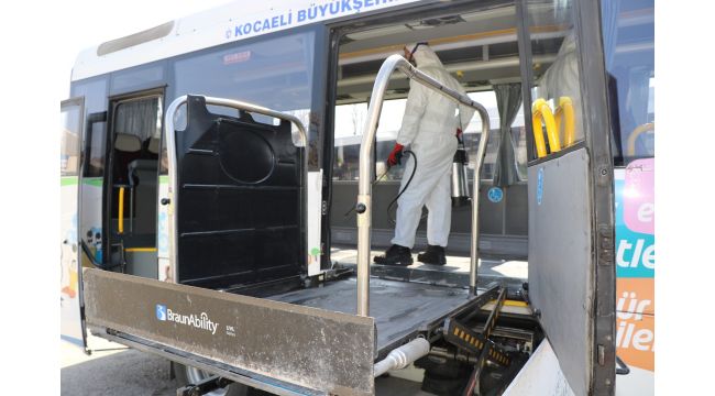 ‘Engelli Taksi’ler dezenfekte ediliyor