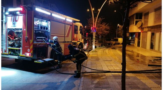 Gebze'de bir iş yerinde çıkan yangın korkuttu