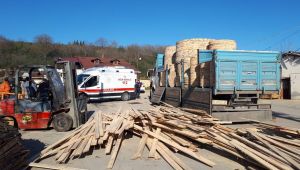 Gebze'de, dökülen tahtaların altında kalan işçi öldü