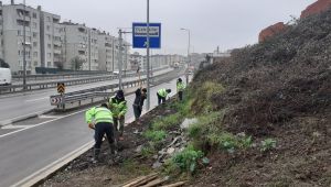 Gölcük Yüzbaşılar Kavşağı’nda çevre düzenlemesi