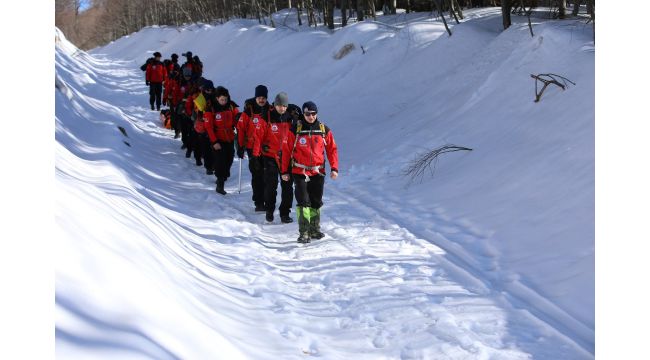 İtfaiyeden nefes kesen kış tatbikatı
