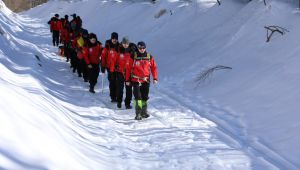 İtfaiyeden nefes kesen kış tatbikatı