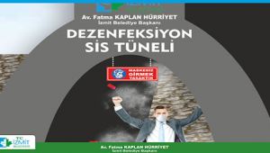 İzmit Belediyesi dezenfekte tüneli üretimine başladı