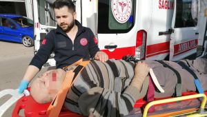 Kamyonet engelli vatandaşa çarptı