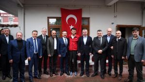 Kent protokolünden Çayırovalı gazimize ziyaret